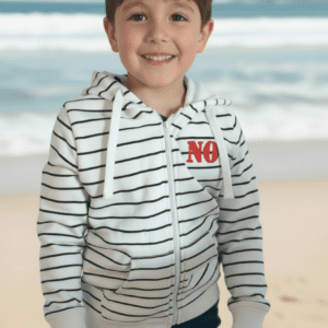 Gilet Capuche Rayé Enfant